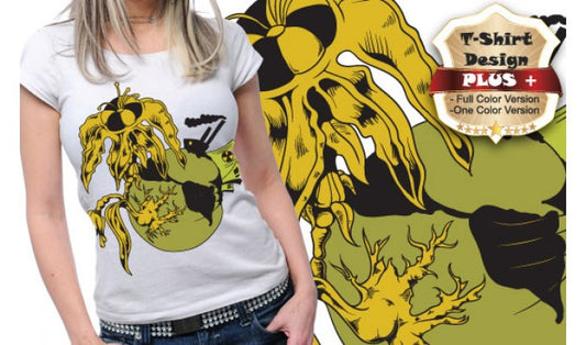 Unique Graphic T-shirt Design (White)