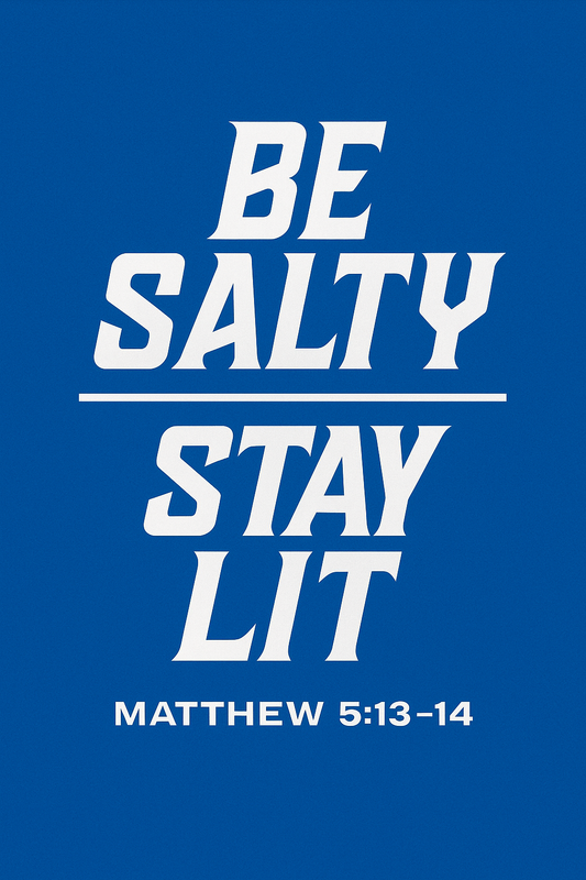 Salty And Lit T-shirt Design (Black)