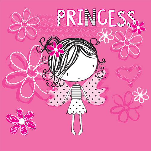 Cute Princess Graphic T-shirt (Black)