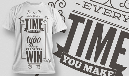 Typo Awareness T-shirt (White)