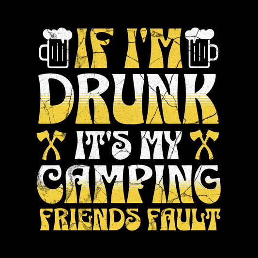 Camping Friends Fault T-shirt