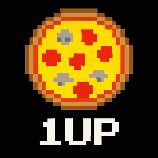 Pixel Pizza 1up Tee (Black)