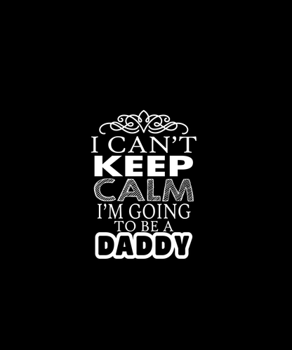 Excited New Daddy T-shirt (Black)