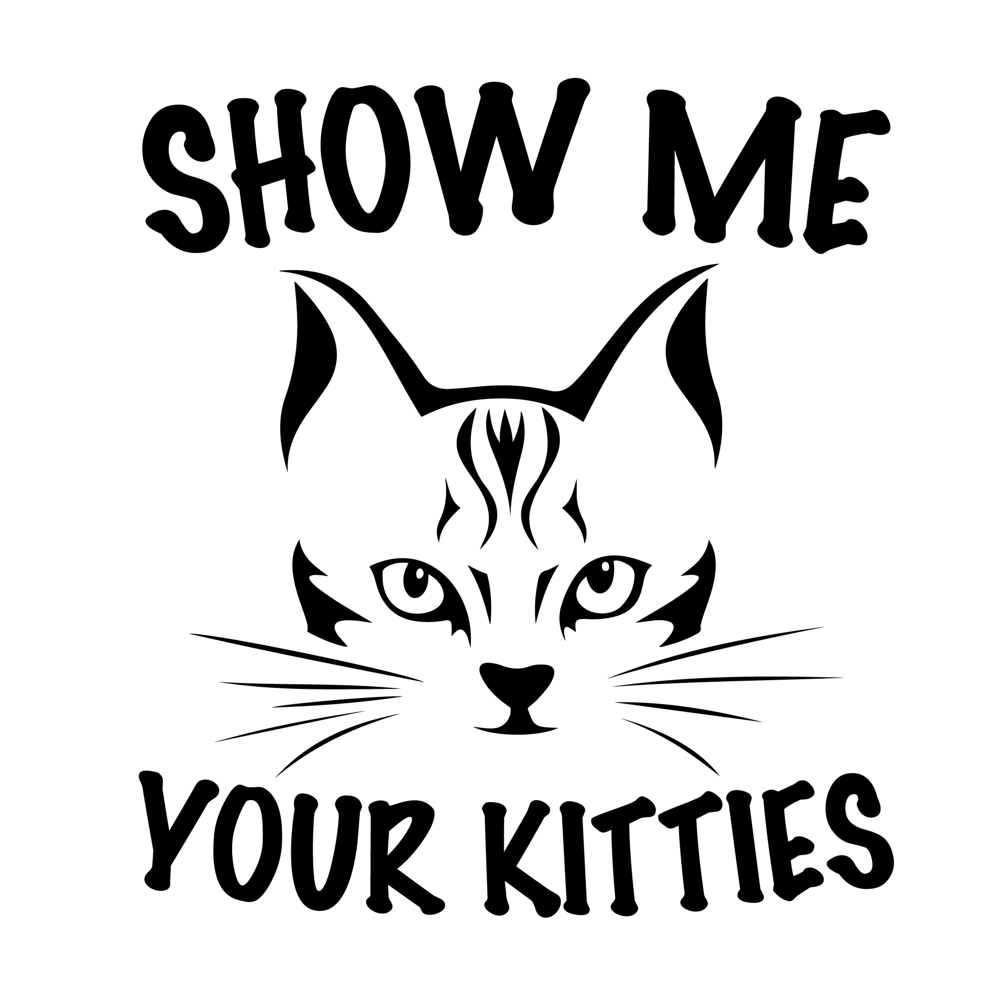 Show Me Your Kitties T-shirt (White)
