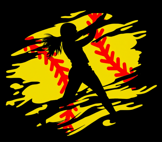 Softball Player Graphic Tee