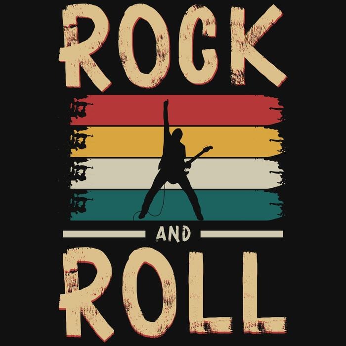 Rock And Roll Graphic Tee (White)