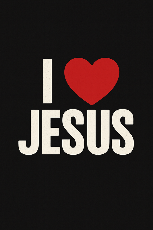 I Love Jesus — Tee (Black)