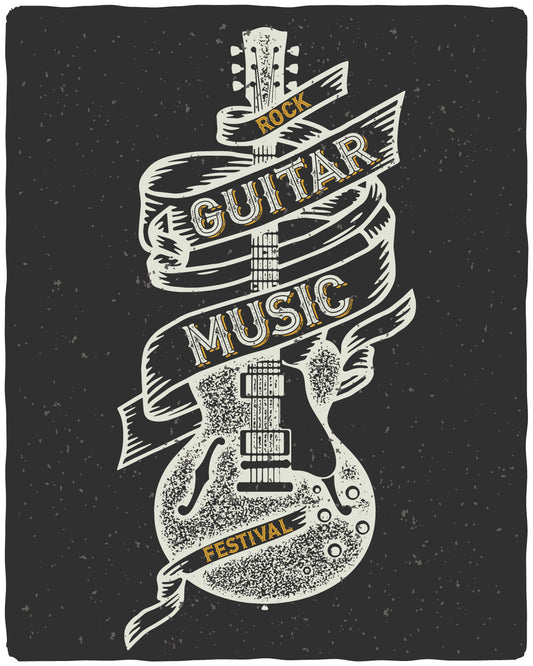 Rock Guitar Music Festival Tee (Black)