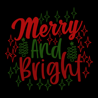 Merry And Bright Holiday Tee (White)