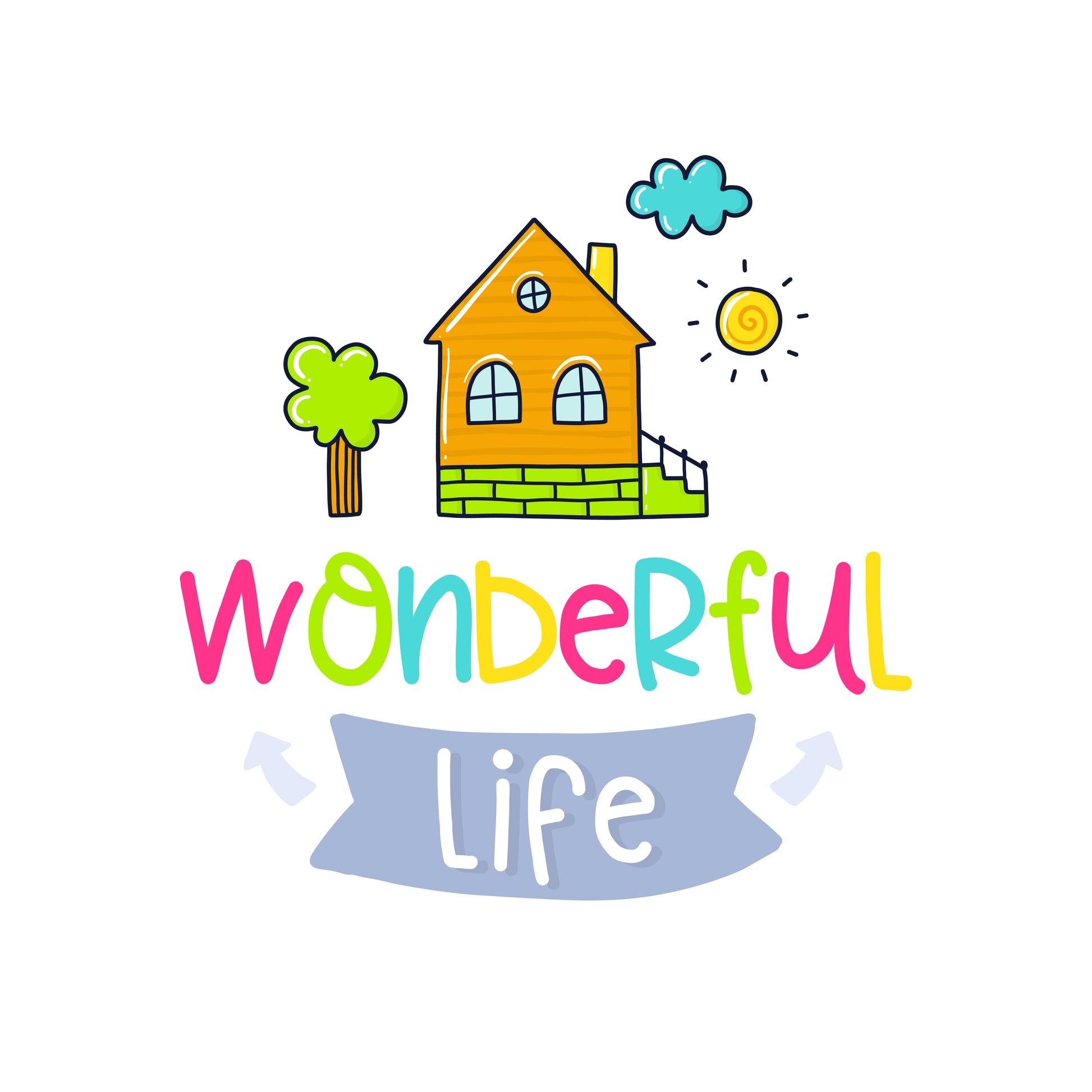 Wonderful Life Graphic Tee (White)