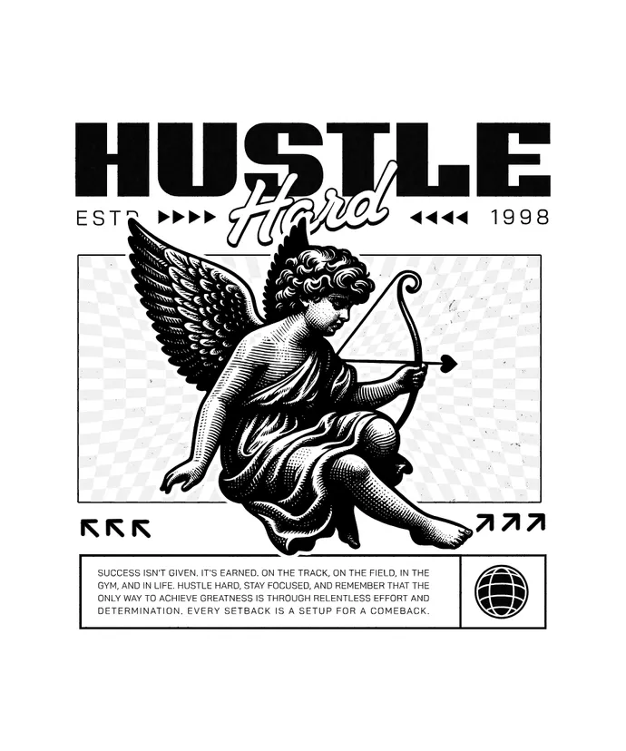 Hustle Hard Graphic Tee
