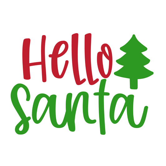 Festive Santa Greeting Tee (White)