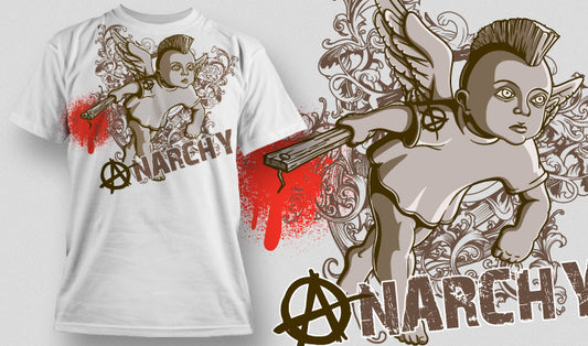 Rebellious Angel Graphic Tee (White)