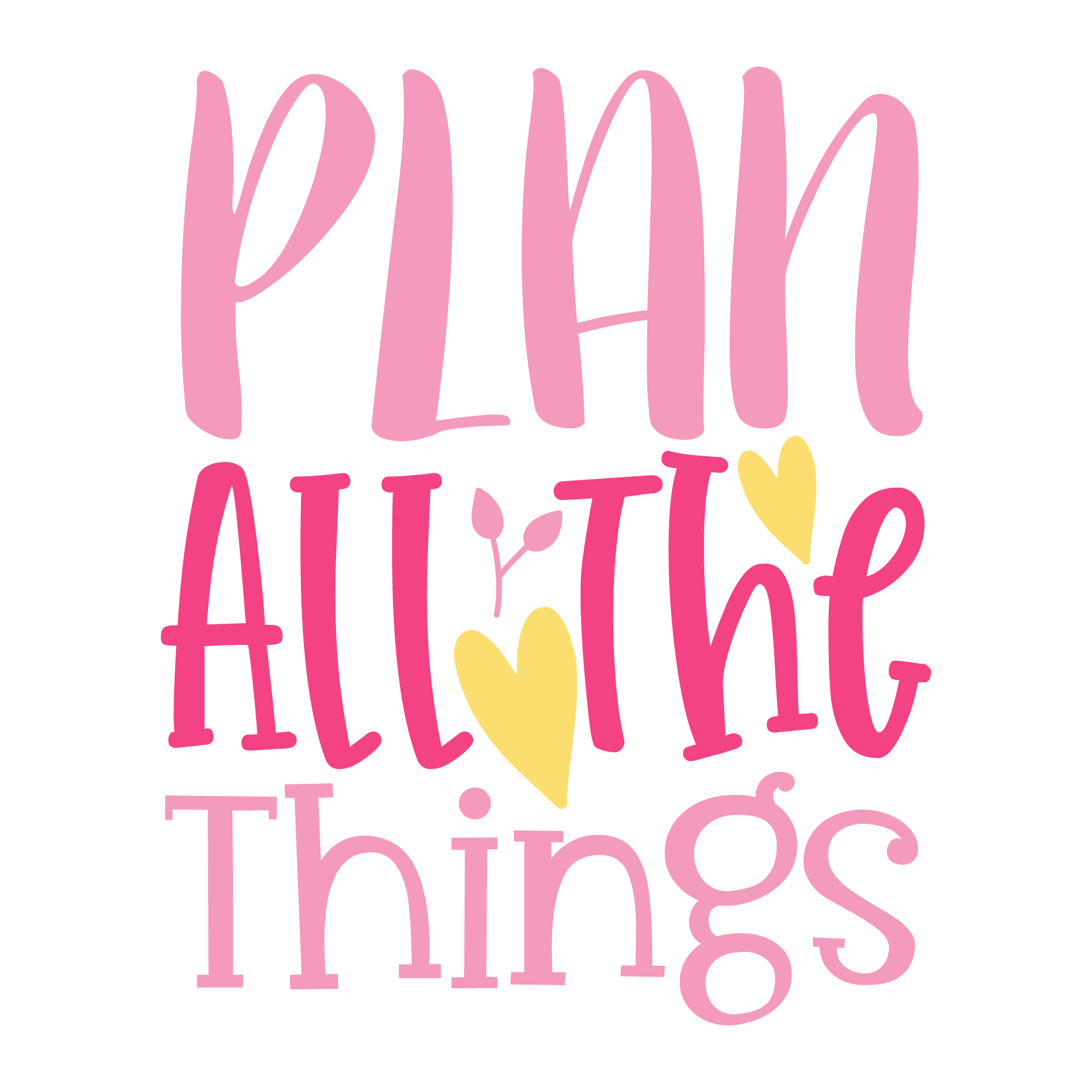 Plan All The Things T-shirt (White)