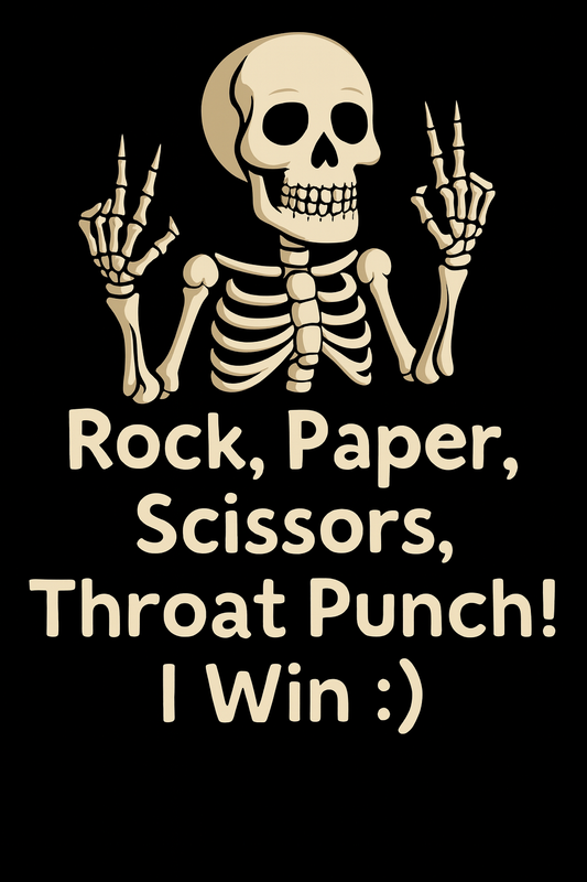 Skeleton Rock Paper Scissors T-shirt