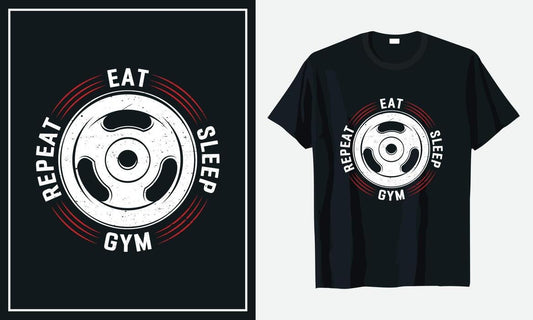 Gym Life Motivational T-shirt (Black)