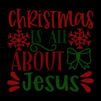 Christmas Is All About Jesus T-shirt (White)