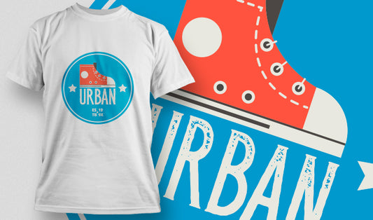 Urban Style Graphic Tee (Black)