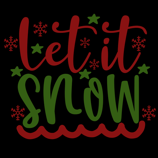 Let It Snow Holiday T-shirt (White)