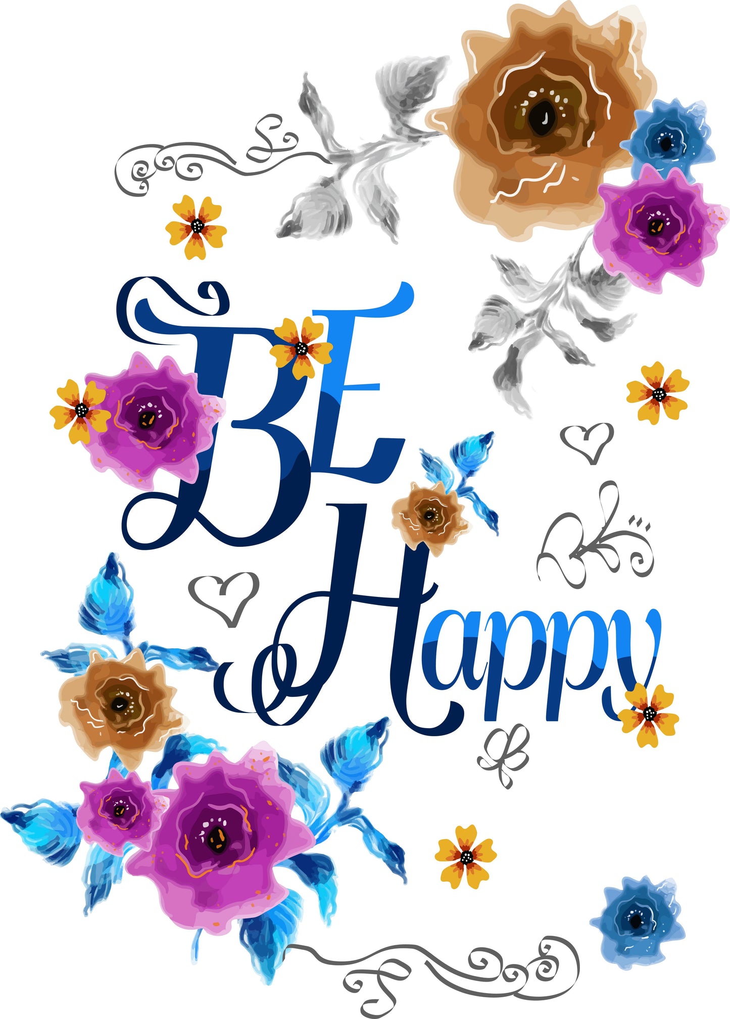 Floral Inspirational T-shirt (White)