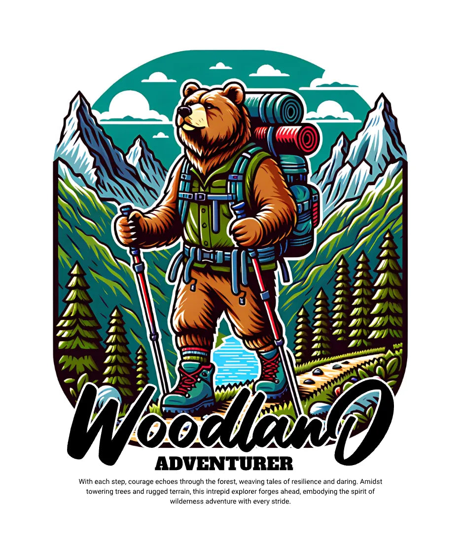 Woodland Adventurer Bear T-shirt