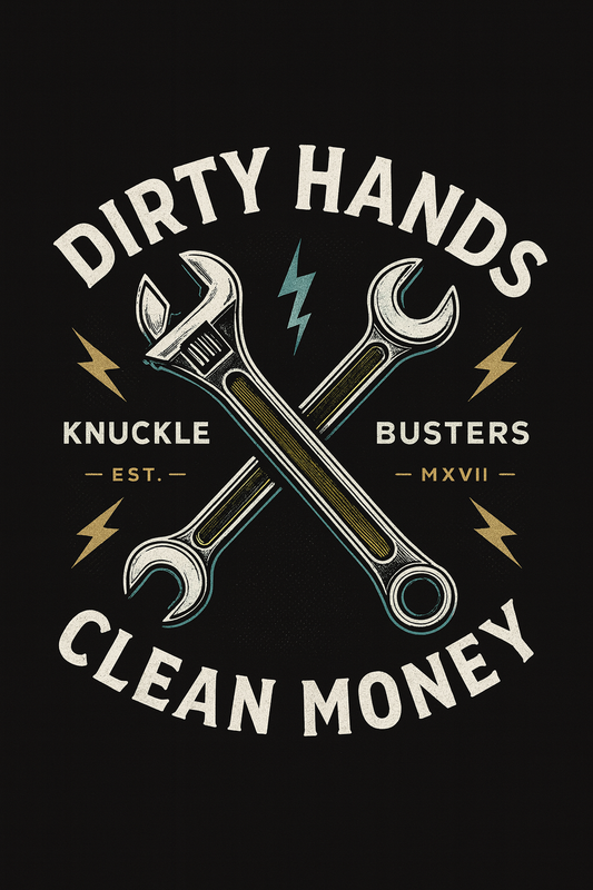 Dirty Hands Clean Money Wrench Tee (Black)