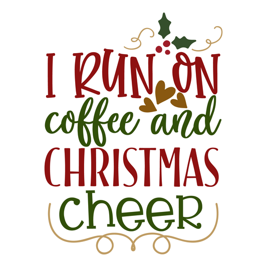 Coffee And Christmas Cheer Tee (White)