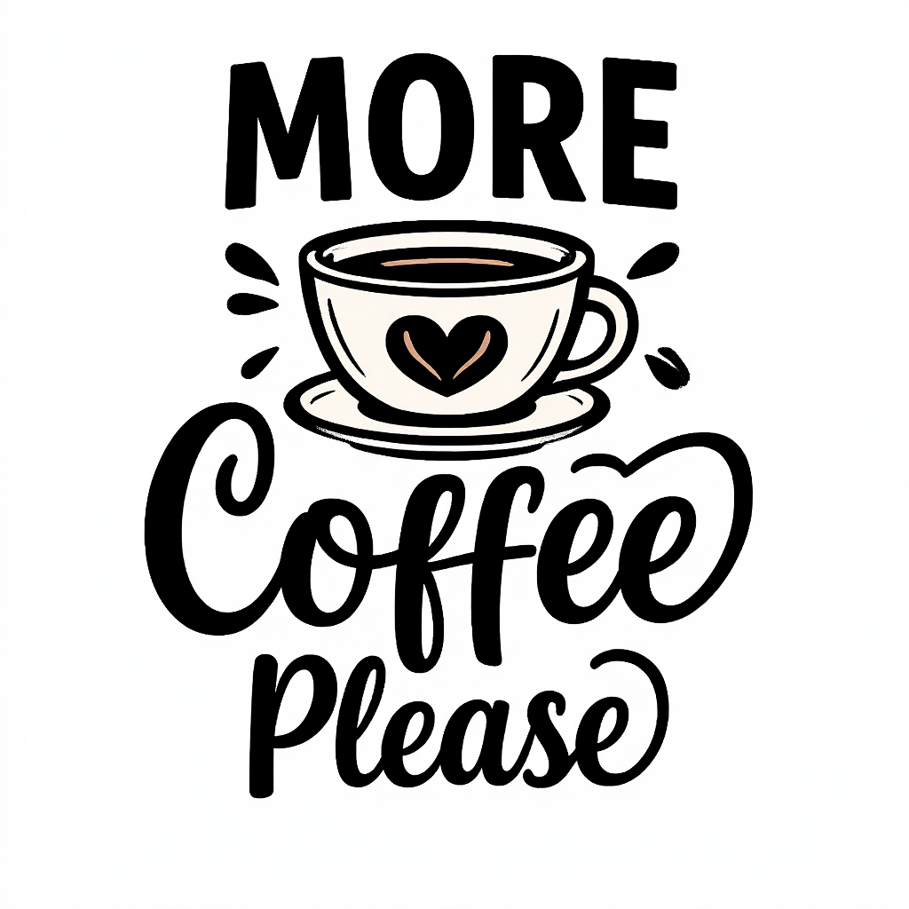 More Coffee Please T-shirt