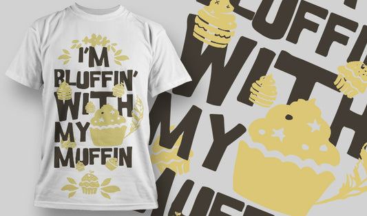 Playful Muffin Graphic Tee (White)
