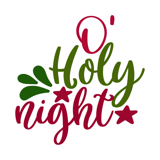 O Holy Night T-shirt Design (White)