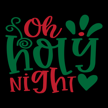Oh Holy Night T-shirt Design (White)