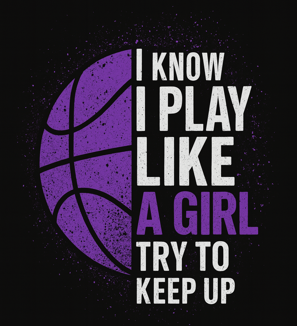 Play Like A Girl Basketball Tee