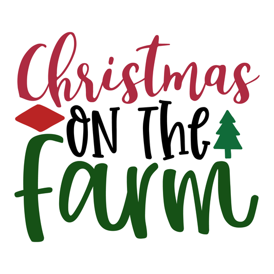 Christmas On The Farm Tee (White)