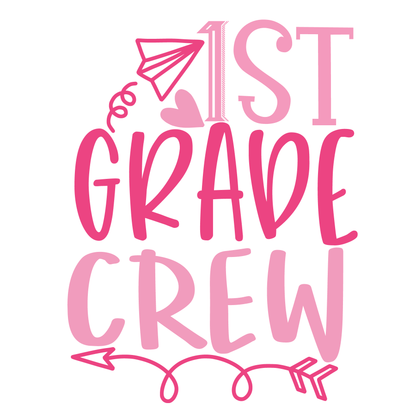 1st Grade Crew- Tee (White)