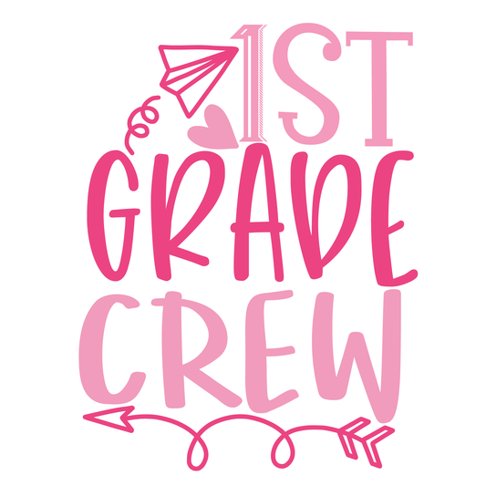 1st Grade Crew- Tee (White)