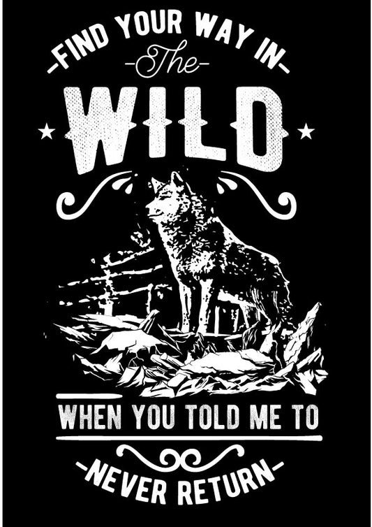 Wild Adventure Graphic T-shirt (Black)