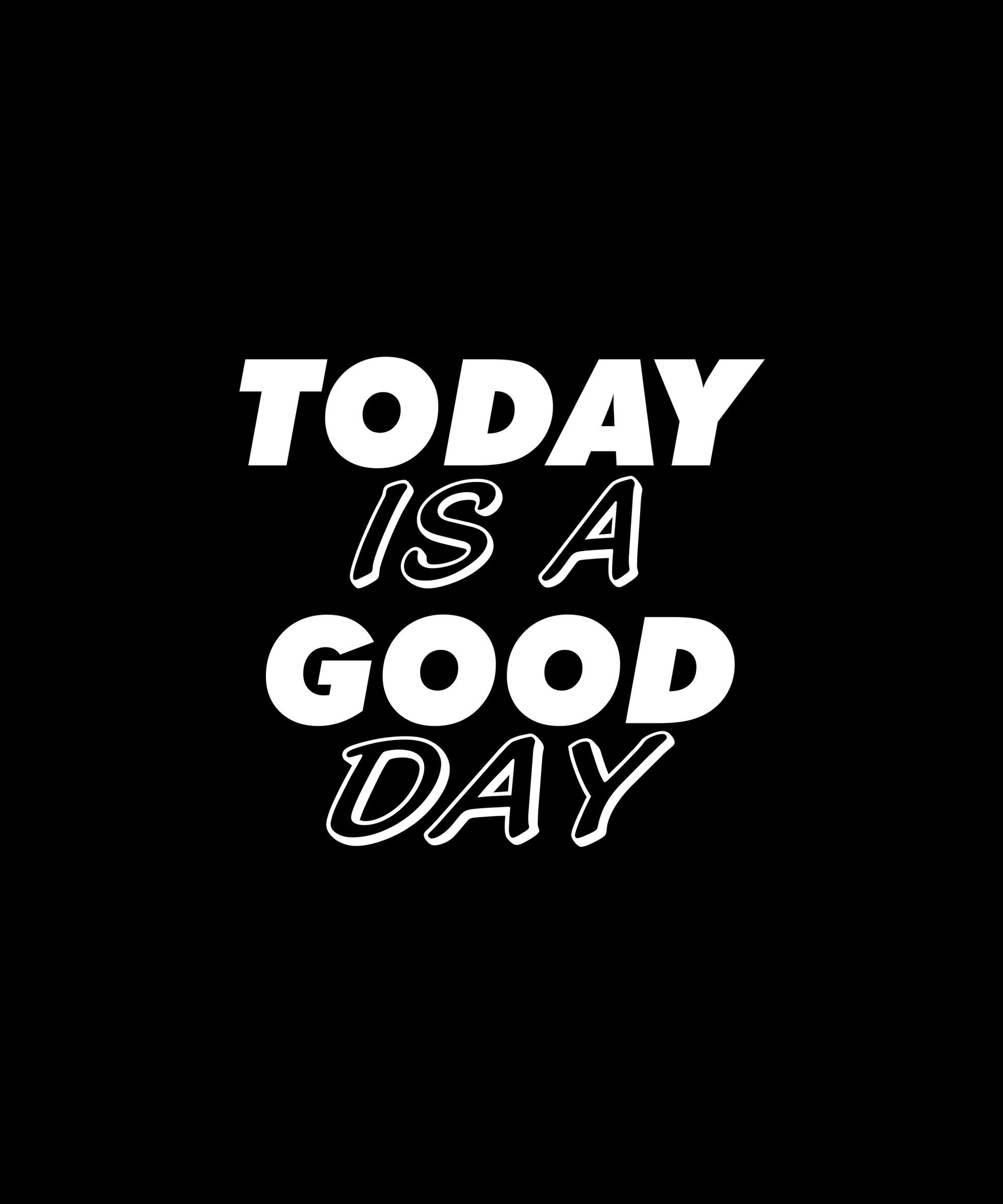 Positive Message T-shirt (Black)