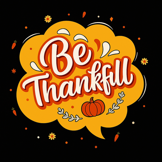 Be Thankful Graphic Tee (Black)