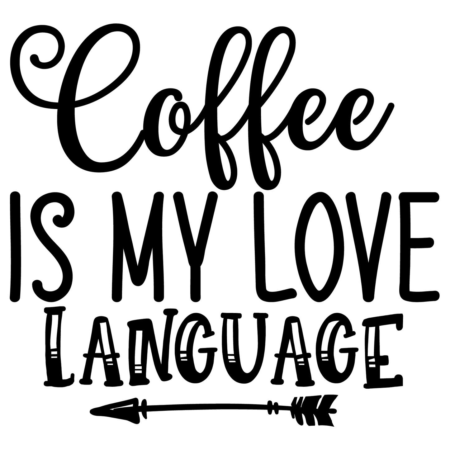 Coffee Is My Love Language- Tee (White)