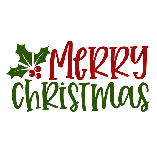 Merry Christmas T-shirt Design (White)