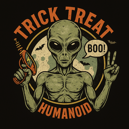 Trick Treat Humanoid Alien Tee (Black)