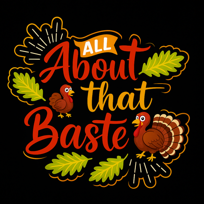 Thanksgiving Turkey T-shirt (Black)