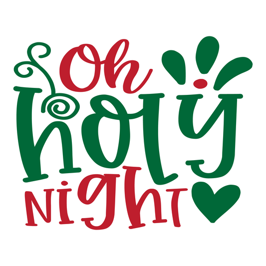 Oh Holy Night T-shirt Design (White)