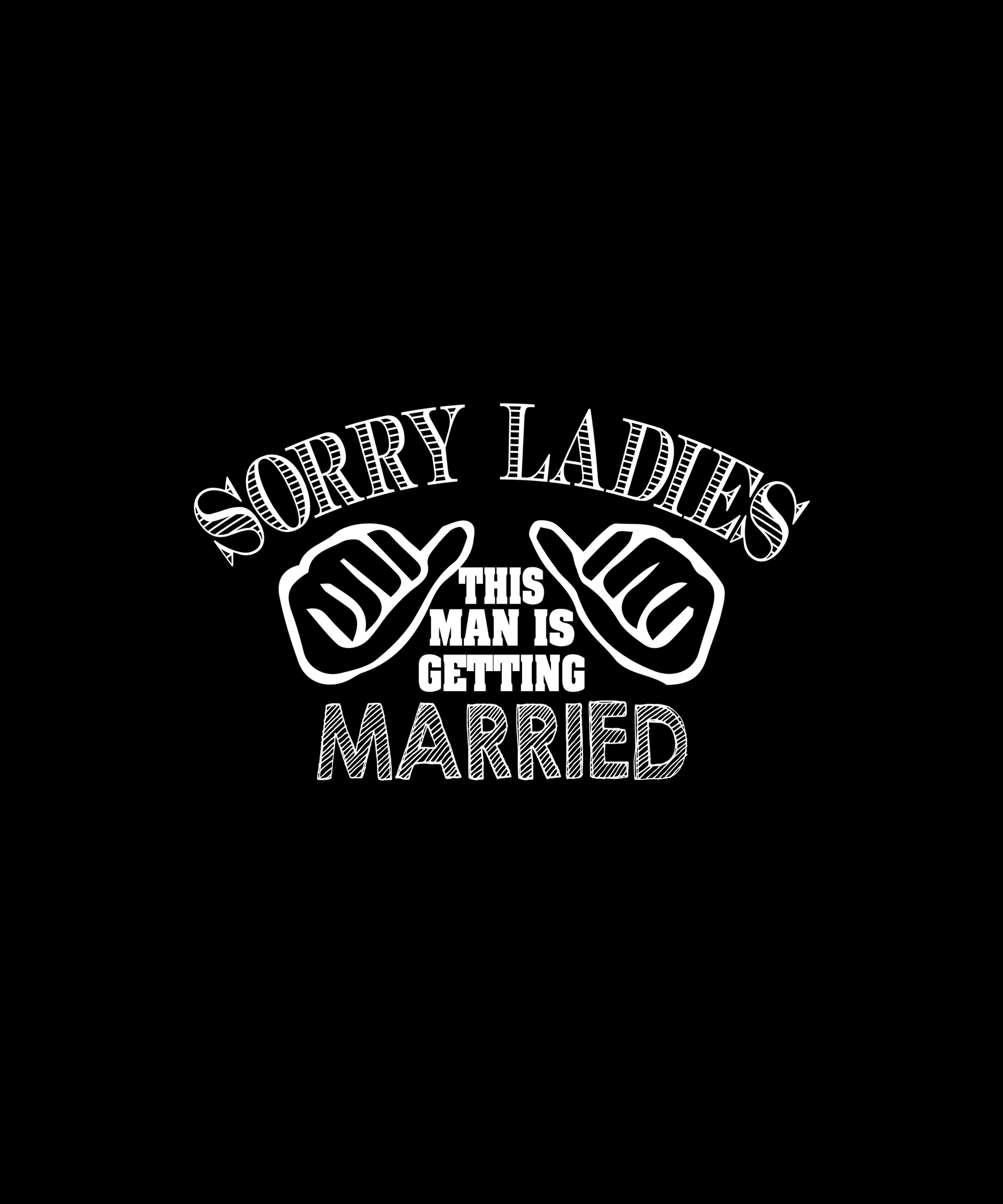 Getting Married T-shirt (Black)