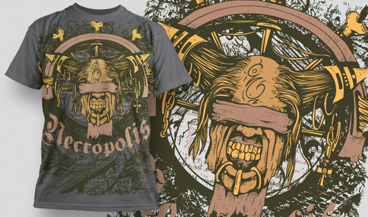 Graphic Necropolis T-shirt (Black)