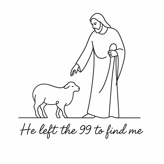 Shepherd And Sheep Design (Black)