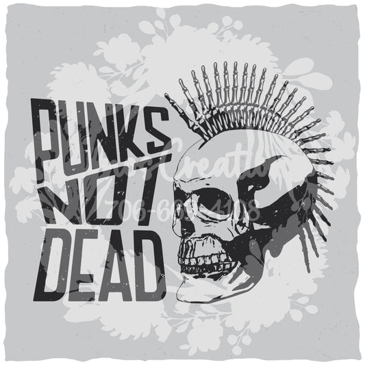 Punk Skull Graphic Tee (Black) [WM v1 f972bea4] [WM v1 2369c235]