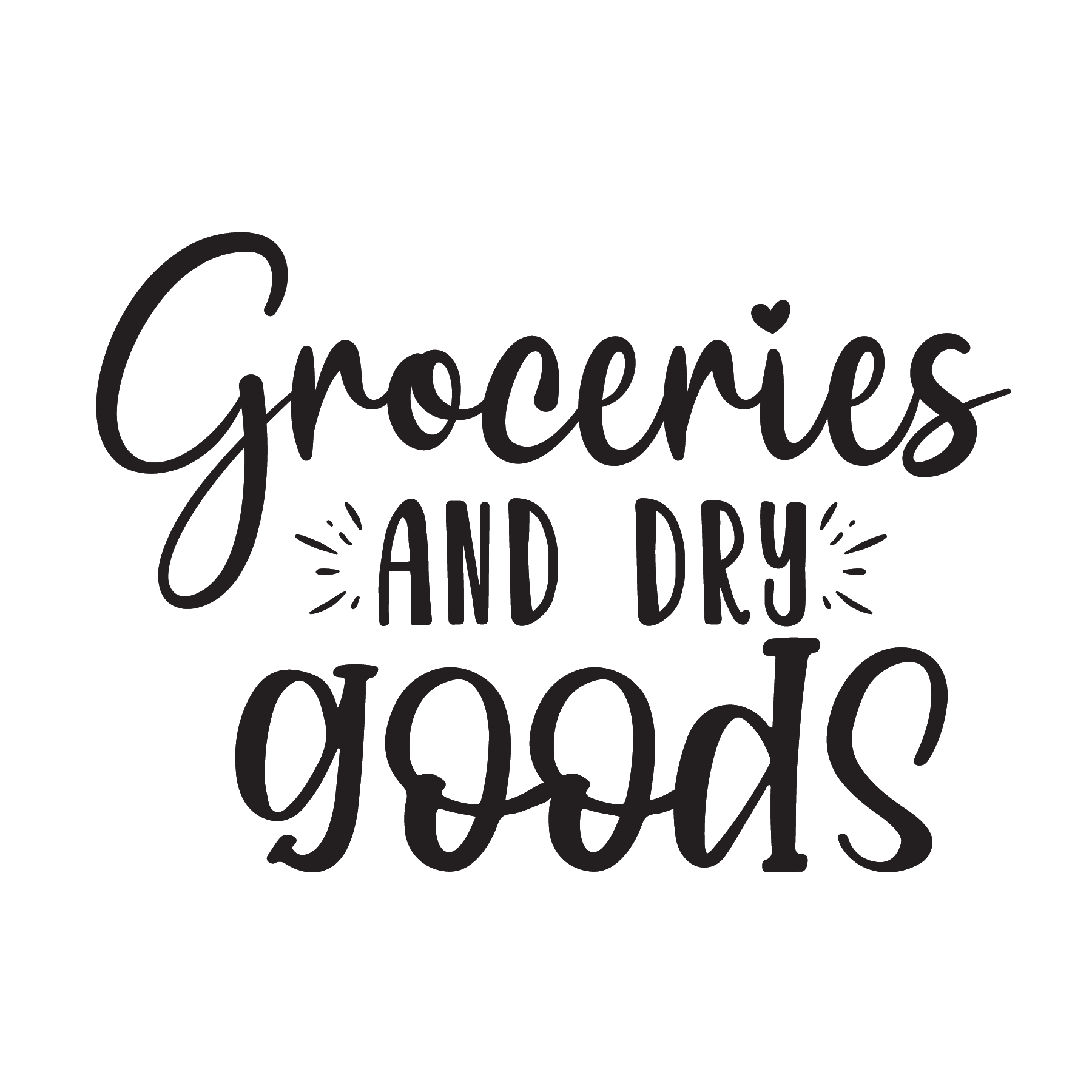Groceries And Dry Goods Tee (White)