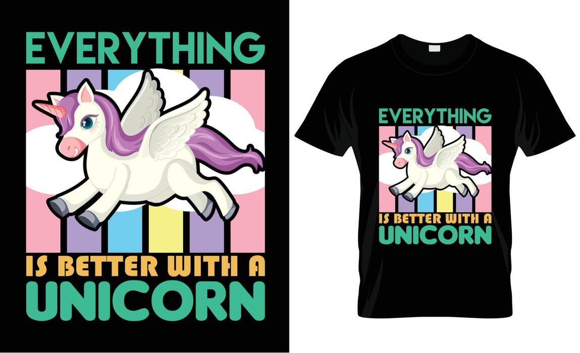 Unicorn Graphic T-shirt (White)