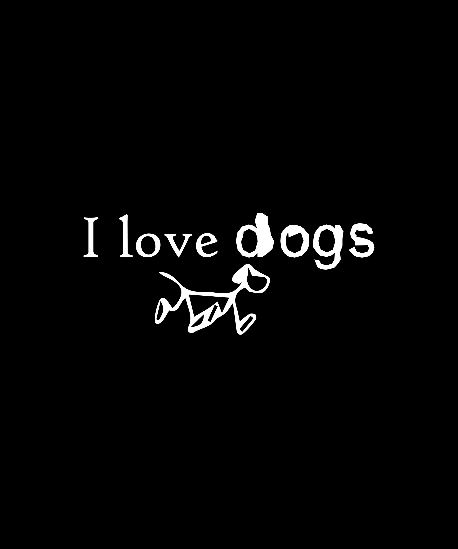 Dog Lovers T-shirt (Black)